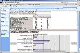 Project Web Access - Planned, Actual and Remaining Work